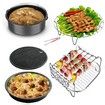 Air fryer Accessories XL 8inch 20cm Fit for all 5.2Qt to 5.8Qt or Larger Air Fryer (7pcs Set)