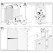 2m Single Sliding Barn Door Hardware Set w/Floor Guide Anti-jump Block Roller Stopper