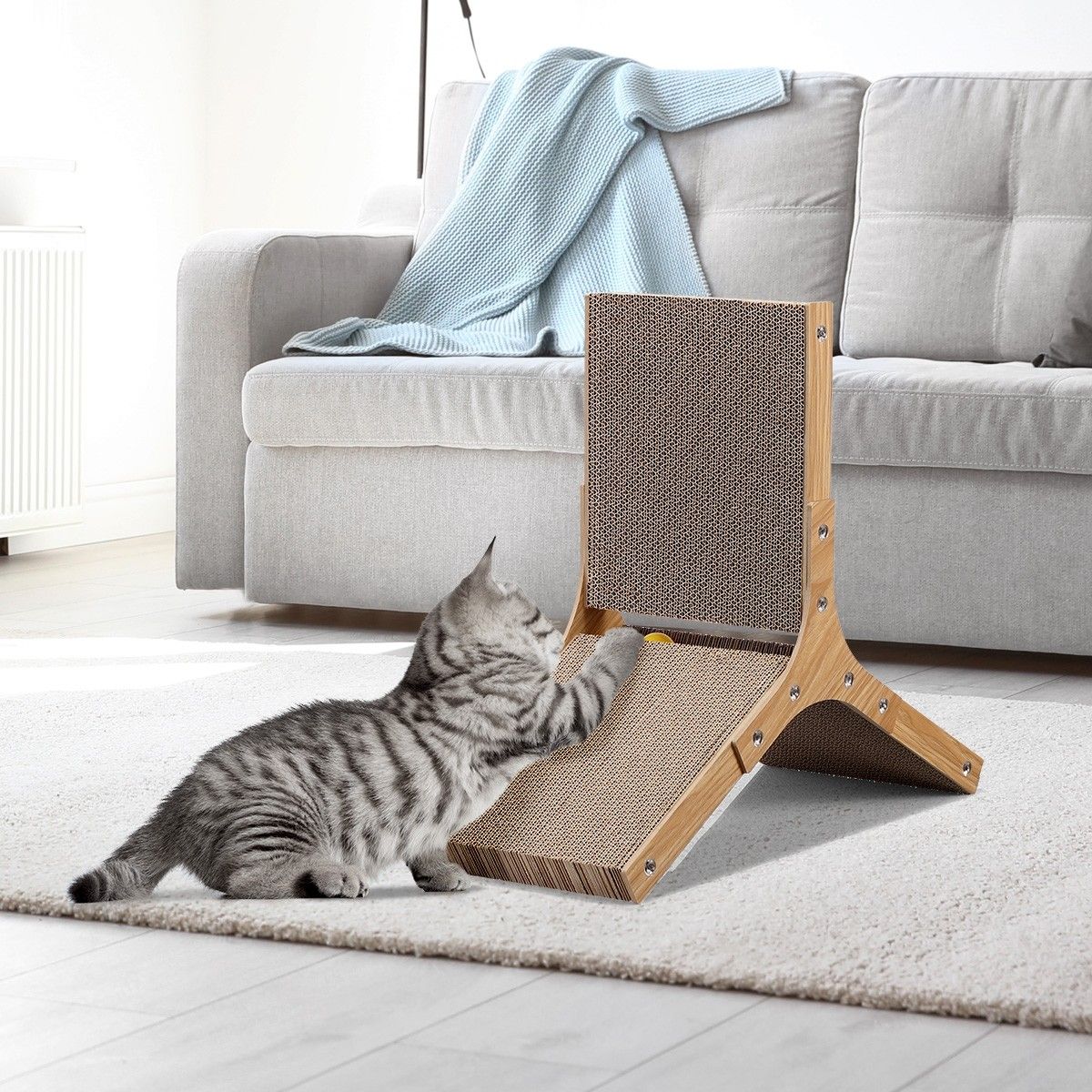 Cat Scratching Board Cat Tree Scratcher Pad Lounge Toy Furniture ...