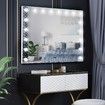 Makeup Mirror Hollywood Vanity Mirror Maxkon 18 LED Lighted Mirror with Adjustable Brightness