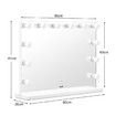 Makeup Mirror Light Up Vanity Mirror Hollywood Style Maxkon 12 LED Large w/ 3 Lighting Modes