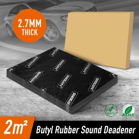 Butyl Sound Deadener Car Deadening Insulation Mat Automotive Proofing Noise Shield