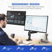 Dual Screen Monitor Stand Bracket Adjustable Computer Monitor Desk Mount for 13 to 35 Inch