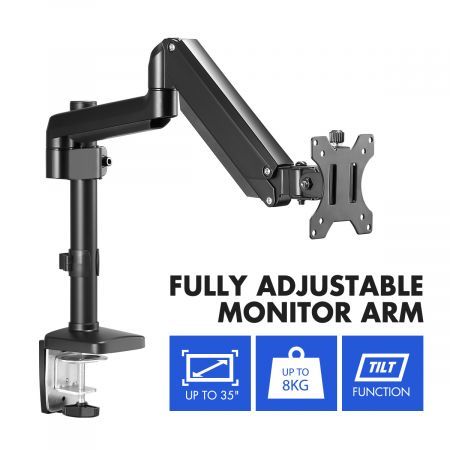 Single Screen Monitor Stand Computer Monitor Desk Mount Monitor Bracket with Adjustable Arm