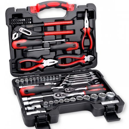 65-Piece Household Hand Tool Set Home Auto Repair Kit Premium Quality