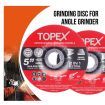 TOPEX 25pcs 125x 6.0 x 22.23mm Grinding Discs Wheels Steel Inox Angle Grinder