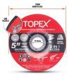 TOPEX 25pcs 125x 6.0 x 22.23mm Grinding Discs Wheels Steel Inox Angle Grinder