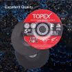 TOPEX 25pcs 125x 6.0 x 22.23mm Grinding Discs Wheels Steel Inox Angle Grinder