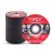 TOPEX 25pcs 125x 6.0 x 22.23mm Grinding Discs Wheels Steel Inox Angle Grinder