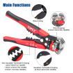 TOPEX 260-Piece Wire Stripper Self-Adjustable Crimper Plier Set Terminals Wire Connectors