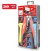 TOPEX 260-Piece Wire Stripper Self-Adjustable Crimper Plier Set Terminals Wire Connectors