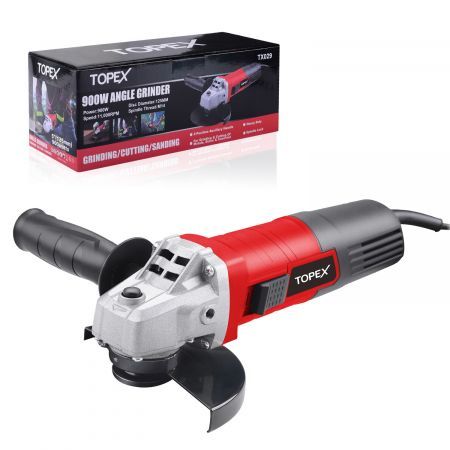 TOPEX Heavy Duty 900W 125mm 5" Angle Grinder with Side Handle Protection Switch Safety Guard