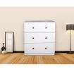 Redfern White 3 Drawer Chest