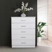 Redfern White 5 Drawer Chest