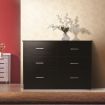 Redfern Black 6 Drawer Lowboy