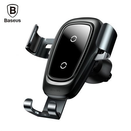 Baseus Metal Wireless Charger Gravity Car Mount 10W for 4 - 6.5 inch Mobile Phones