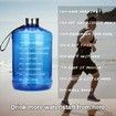 Motivational Drinking 2.2L Water Jug for Fitness, Gym, Indoor Yoga, Outdoor Sports