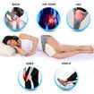 Memory Foam Knee Pillow with Cooling Gel Pregnancy, Spine Alignment and Pain Relief Breathable, Hypoallergenic and Comfortable  with Washable Cover