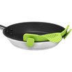 Snap N Strain Strainer, Clip On Silicone Colander, Fits all Pots and Bowls - Lime Green