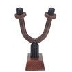 Guitar Hanger and Guitar Wall Mount Bracket Holder for Acoustic and Electric Guitars Black Walnut