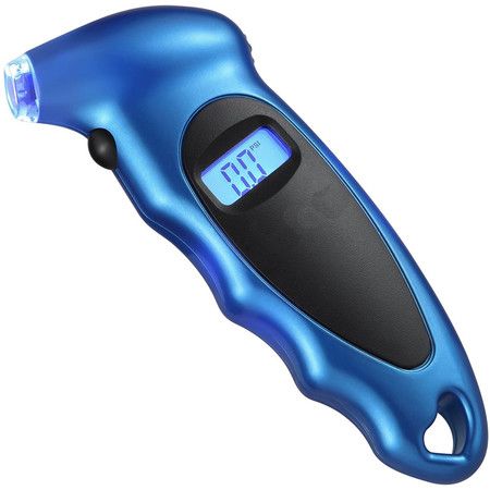 Red Haquno Digital Tyre Pressure Gauge 150 PSI 4 Settings for Car Truck Bicycle with Backlit LCD and Non-Slip Grip Tyre Pressure Checker 