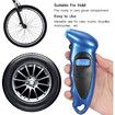 Digital Tire Pressure Gauge 150 PSI 4 Settings for Car Truck Bicycle with Backlit LCD and Non-Slip Grip, Blue