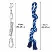 Spring Pole Dog Rope Toy Pet Dog Heavy Duty Pull Tether Tug of War, Hanging Bungee Toy for Outdoor Exercise, for Medium Large Dog Muscle Builder