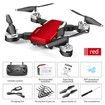 Foldable RC Drone 4 Channels Wifi Altitude Hold Gesture FPV 4K Dual Cameras Drone