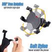 Bike Phone Mount, Motorcycle Phone Mount 360-degree Rotation Bicycle Phone Holder Fits iPhone , Samsung Galaxy 