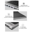 11 in 1 USB C Docking Station KeyboardUSB C to HDMI VGA USB 3.0, RJ45 Ethernet, 100W PD, For MacBook Pro,iPad Pro,iMac,Smart TV