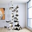 Cat Scratching Post Gym Play House Condo Climbing Tower Tree Center Scratcher Furniture with Rope 256cm Tall