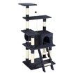 Cat Scratching Post Gym Climbing Tree Pole Tower Kitten Playhouse Pet Furniture Ladder Perch Toy 135cm Tall Multi Levels