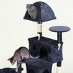 Cat Scratching Tree Post Dome Condo Play House Climbing Tower Pole Furniture Gym with Toys Perch 146cm