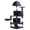 Cat Scratching Tree Post Dome Condo Play House Climbing Tower Pole Furniture Gym with Toys Perch 146cm