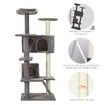 Cat Scratching Post Climbing Tree Tower Scratcher Pole Soft Perch Play House Exercise Gym 130cm Medium Tall