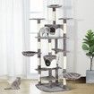 Large Cat Tree Scratching Post Pole Playhouse Gym Home Climbing Tower Perches Condos 200cm Tall 8 Levels