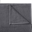 100% Cotton Waffle Weave Kitchen Dish Towels, Ultra Soft Absorbent Quick Drying Cleaning Towel, 13x28 Inches, 4-Pack, Dark Grey