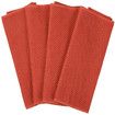 100% Cotton Waffle Weave Kitchen Dish Towels, Ultra Soft Absorbent Quick Drying Cleaning Towel, 13x28 Inches, 4-Pack, Brick Red