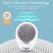 2021 Cleanse & Heated Massager Sonic Vibrations Facial Cleansing Brush