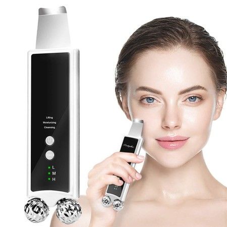 Face Massager Blackhead Removal Tool Microcurrent Massage Roller for Skin Toning/Nutrient Absorption/Lifting Treatment