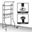 3-Tier Steel Freestanding Bathroom Rack Shelves Over Toilet Washer Dryer Shelf Laundry Storage