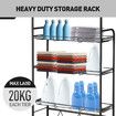 3-Tier Steel Freestanding Bathroom Rack Shelves Over Toilet Washer Dryer Shelf Laundry Storage