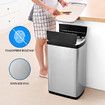 50L Smart Bin Kitchen Rubbish Bin Trash Waste Recycling Bin with Infrared Motion Sensor