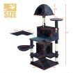 Cat Scratching Tree Post Dome Condo Play House Climbing Tower Pole Furniture Gym with Toys Perch 146cm