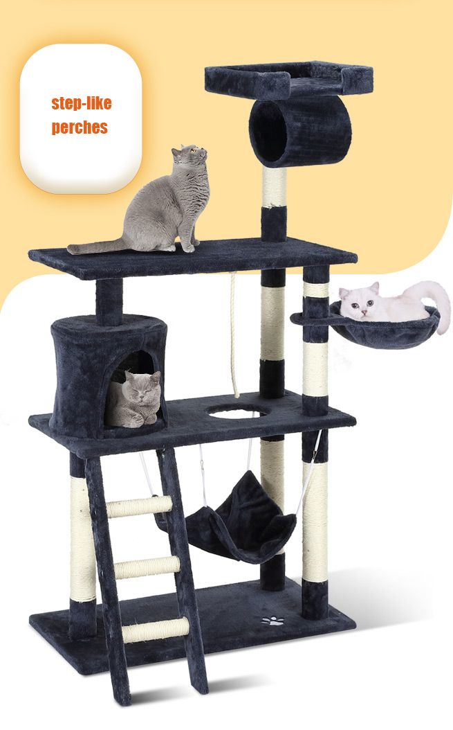 101cm cat scratching post pole climbing frame scratcher with rope