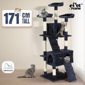 Cat Scratching Post Climbing Tree Pole Tower Gym Playhouse Condo Sisal Scratcher Perch Center 171cm Tall XL