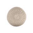 Ava Knitted Pouf ECRU