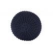 Ava Knitted Pouf NAVY BLUE