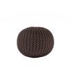 Ava Knitted Pouf BROWN