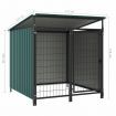 Outdoor Dog Kennel 133x133x113 cm